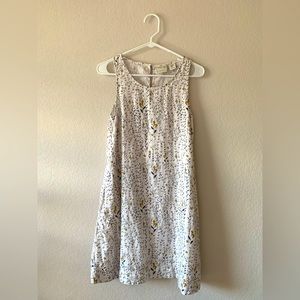 Linen mini swing dress